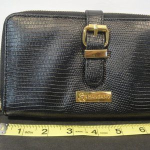 Joy Mangano Black Wallet with buckle clasp to add a Classy look 2 zipper…